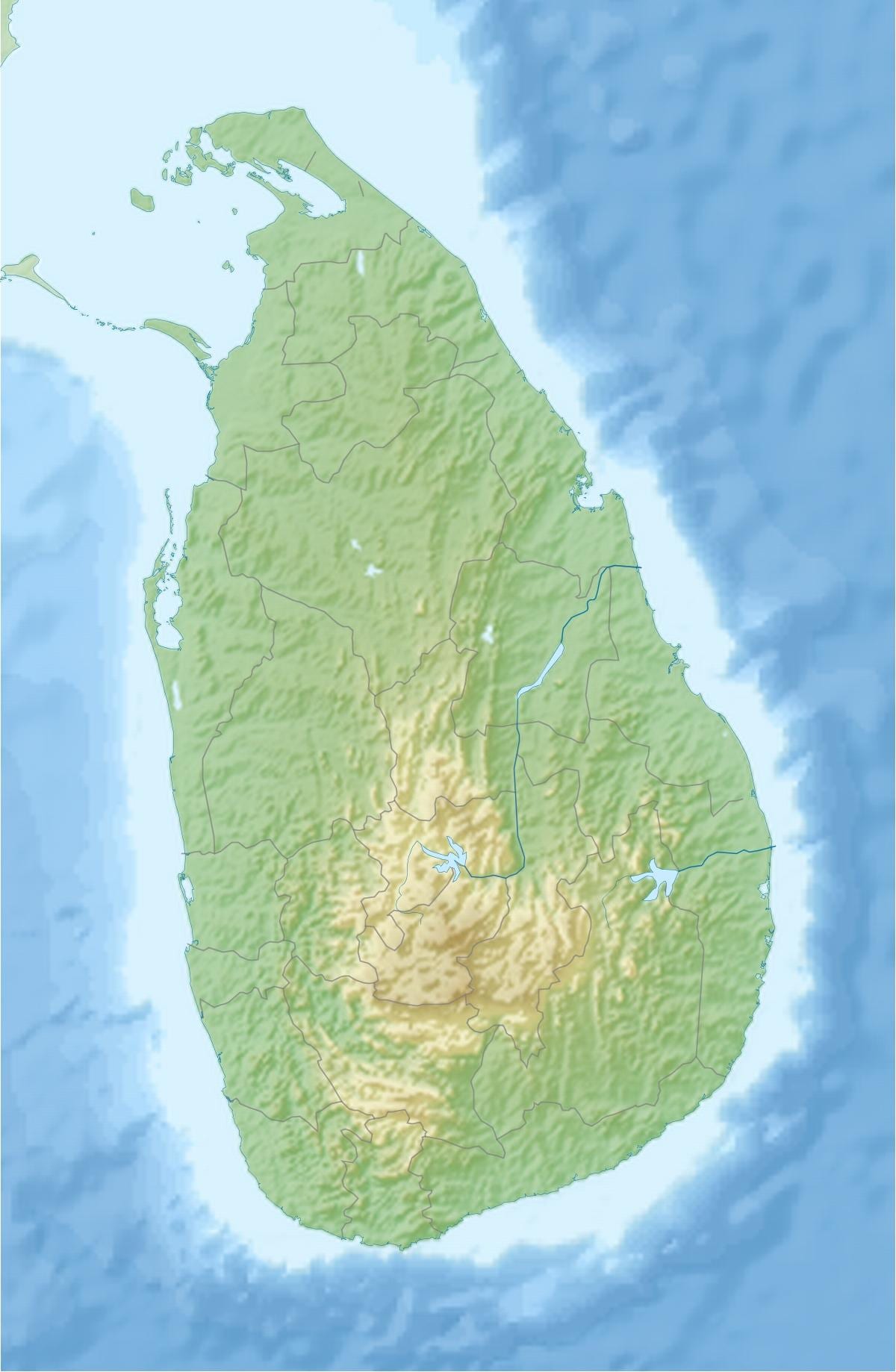 mapa de la terra mapa Sri Lanka