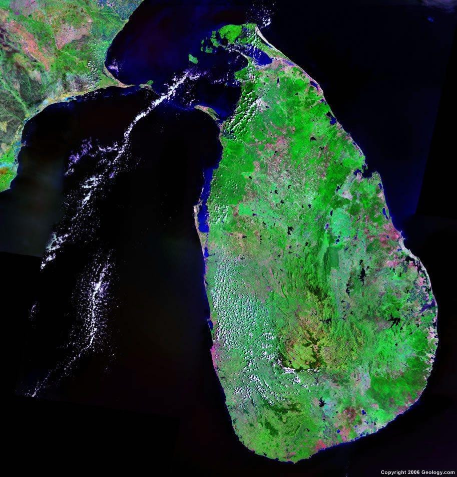 mapa de Sri Lanka mapa en línia
