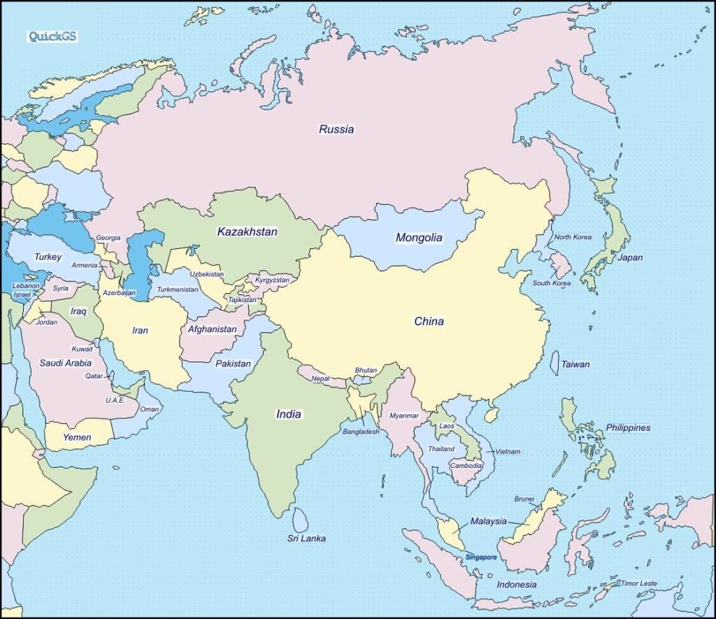 mapa de Sri Lanka i països de l'entorn