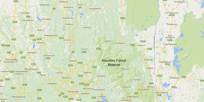 Mapa de knuckles Sri Lanka