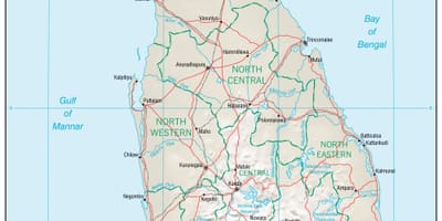 Mapa de mapa de navegació de Sri Lanka