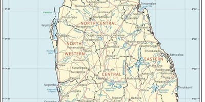Sri Lanka arrel mapa