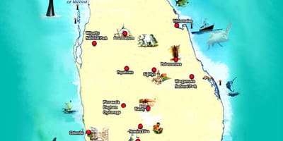Adam pic mapa Sri Lanka