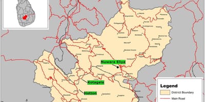 Mapa de riverston Sri Lanka