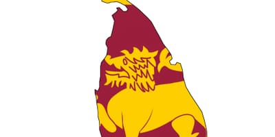 Mapa de Sri Lanka bandera