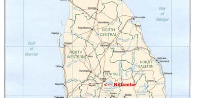Mapa de Sri Lanka casa