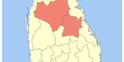 Centre de la província de Sri Lanka mapa