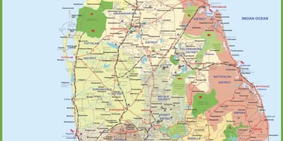 Mapa de Sri Lanka mapa d'imatge