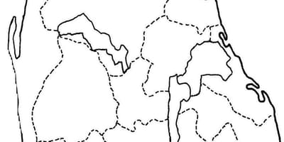 Mapa de Sri Lanka mapa de la línia de dibuix